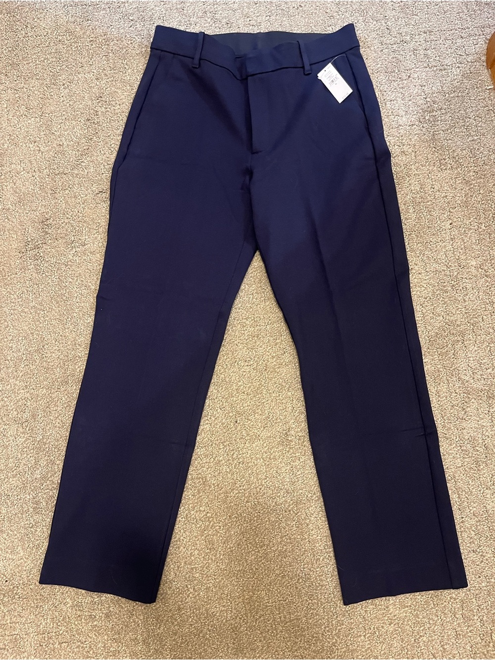 GAP Women's Navy Straight-Leg Trousers